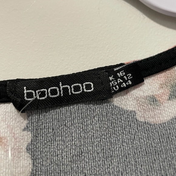 Boohoo Floral Print Short Sleeve Dress 12 One Only Ignore Other Listing - Picture 6 of 7